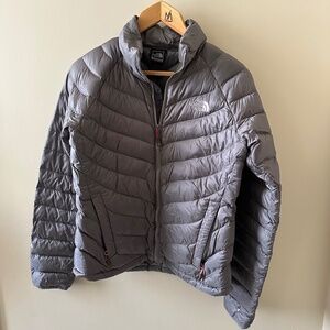 The North Face Summit Series 800 Gray Light Down Jacket - Size Medium